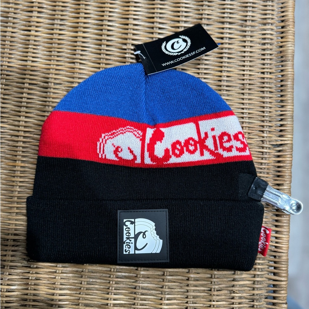 Kids Beanie - Blue, Red, and Black